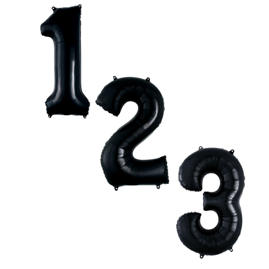 Large Foil Number - Black