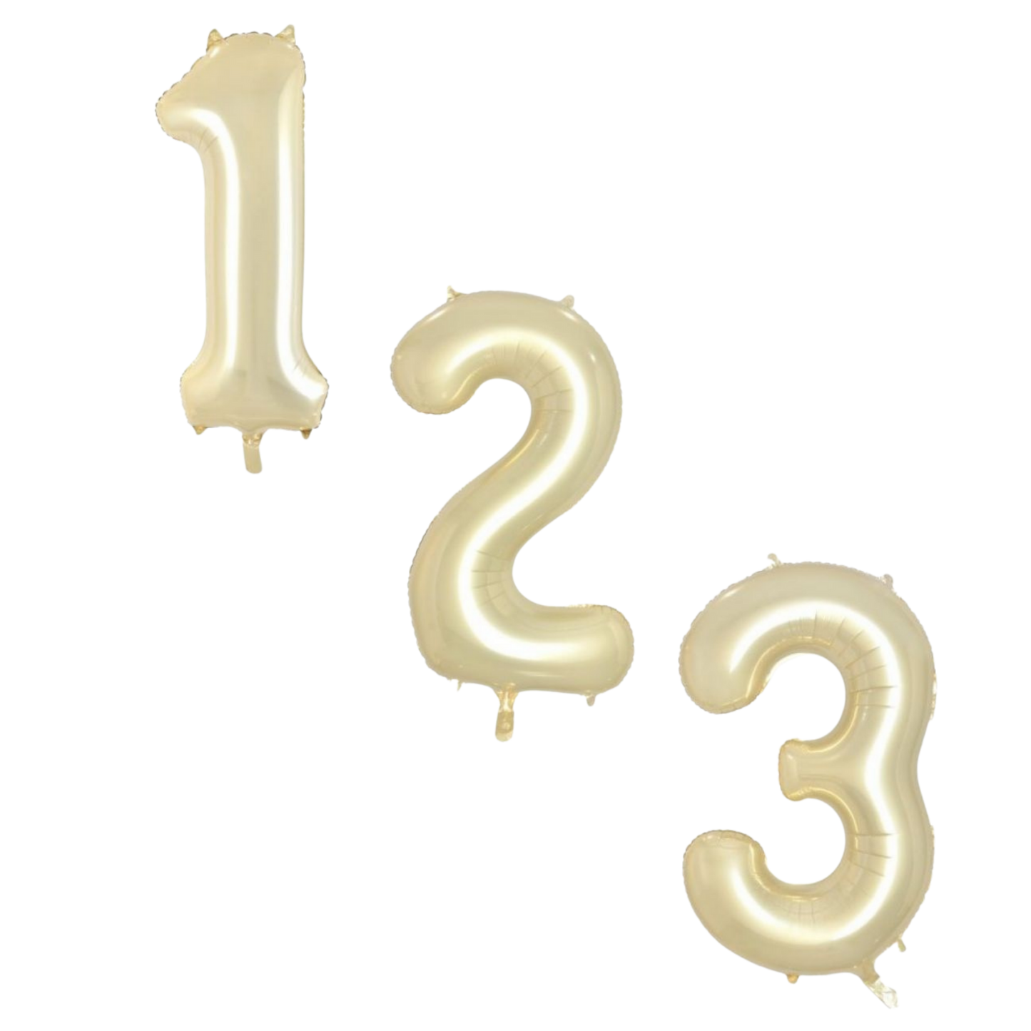 Large Foil Number - Luxe Gold