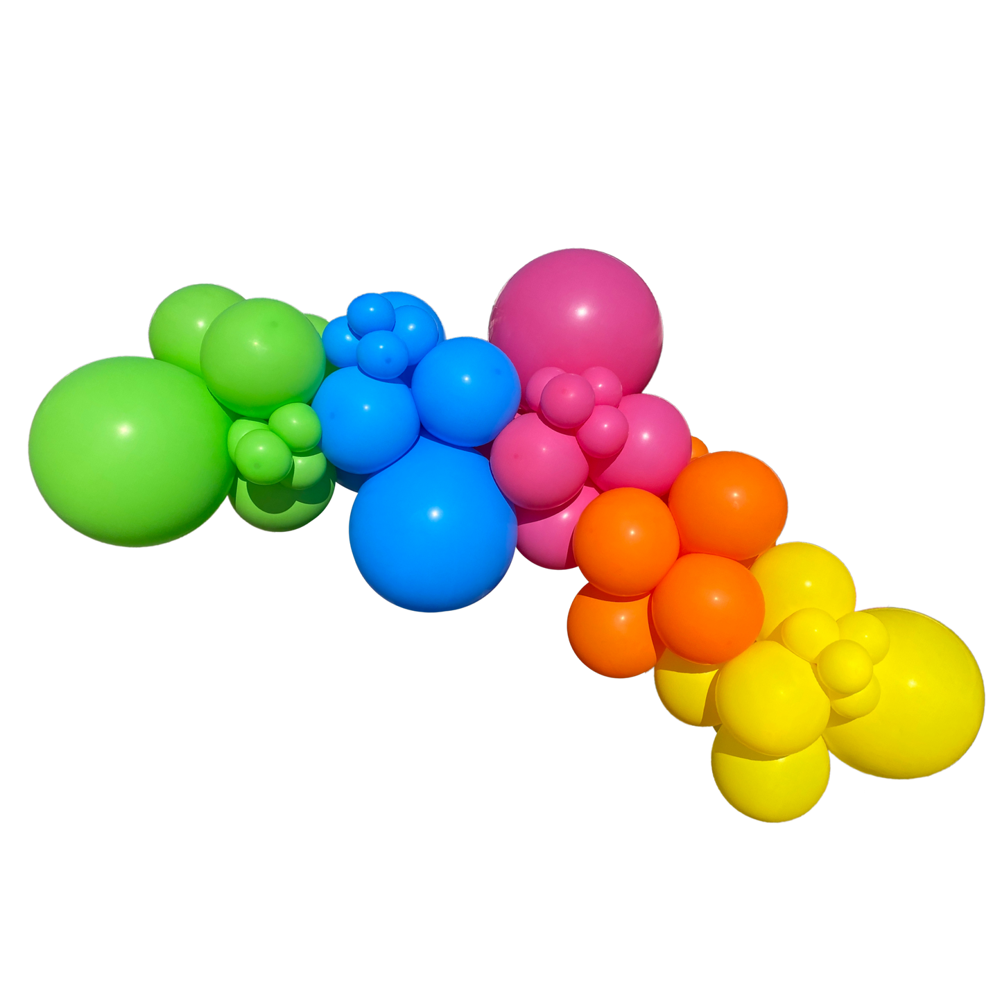 Bright Rainbow Balloon Garland