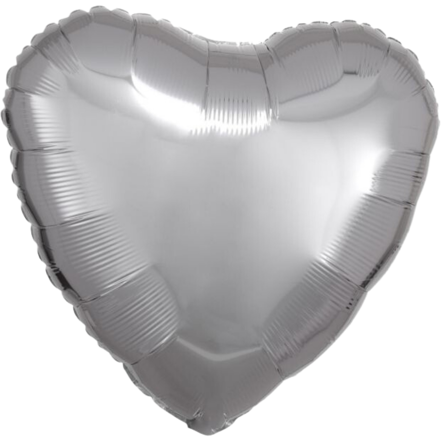 Metallic Silver Heart