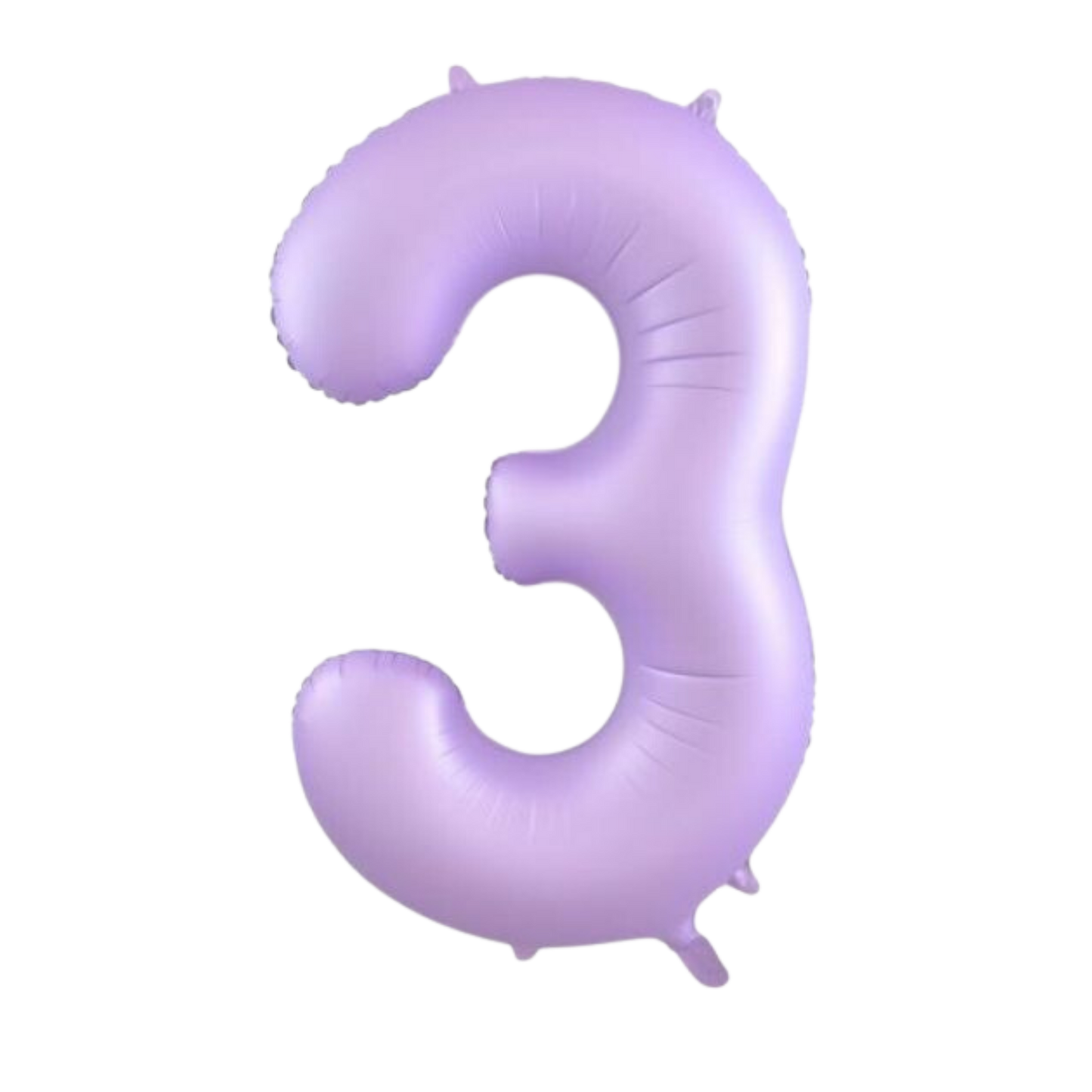Large Foil Number - Pastel Matte Lilac