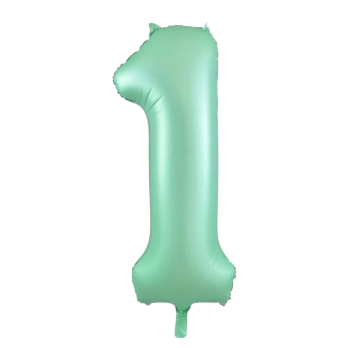 Large Foil Number - Pastel Matte Mint