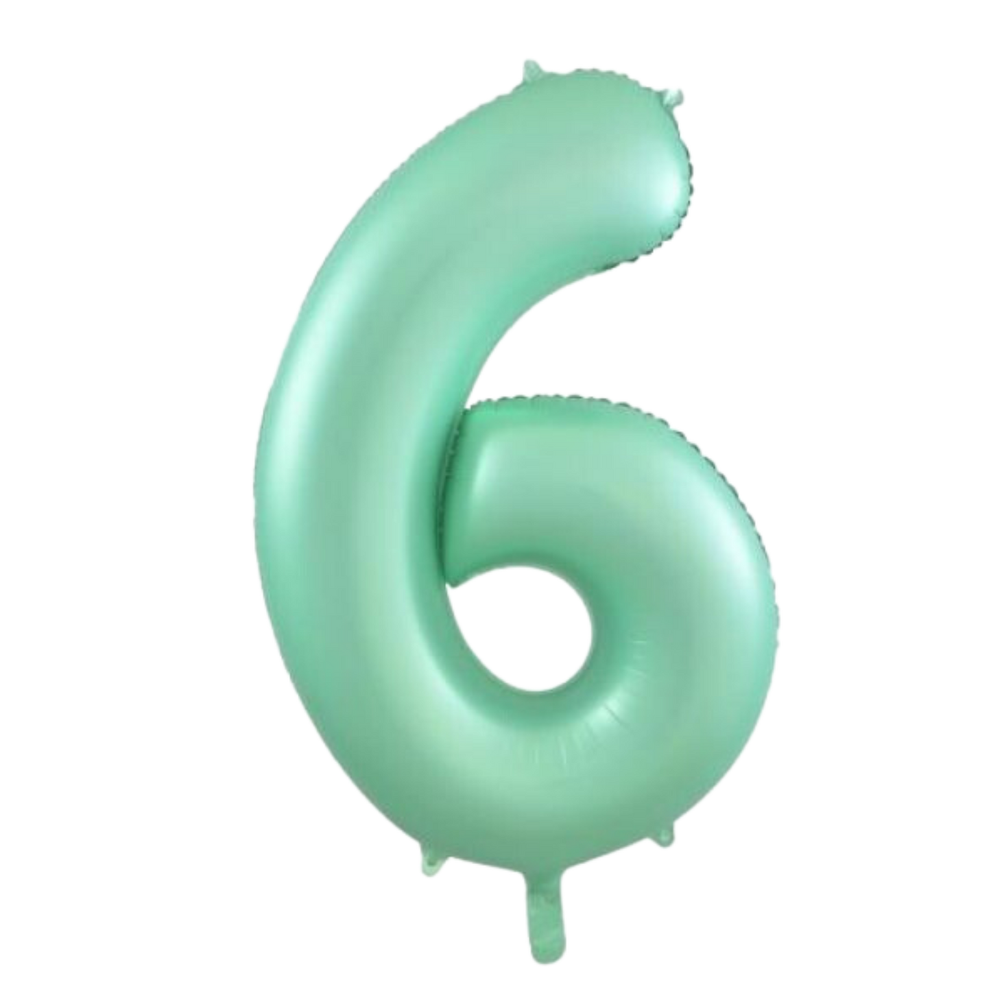 Large Foil Number - Pastel Matte Mint