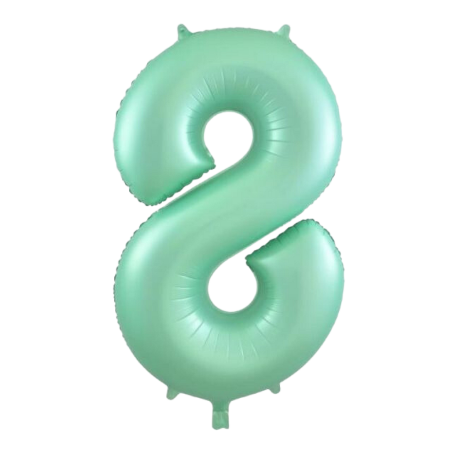 Large Foil Number - Pastel Matte Mint