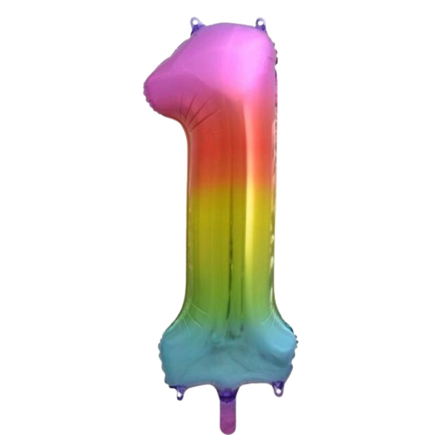 Large Foil Number - Rainbow