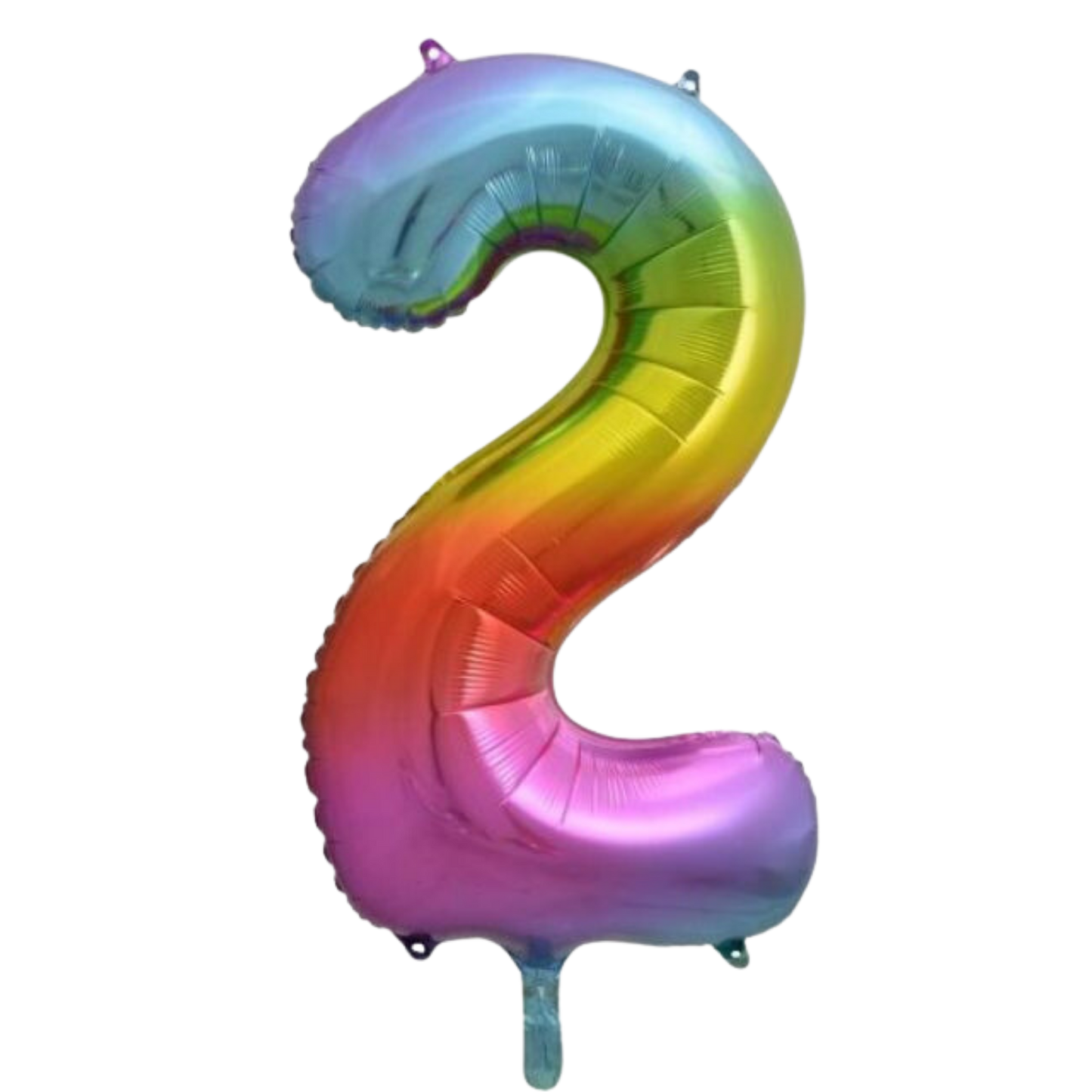 Large Foil Number - Rainbow