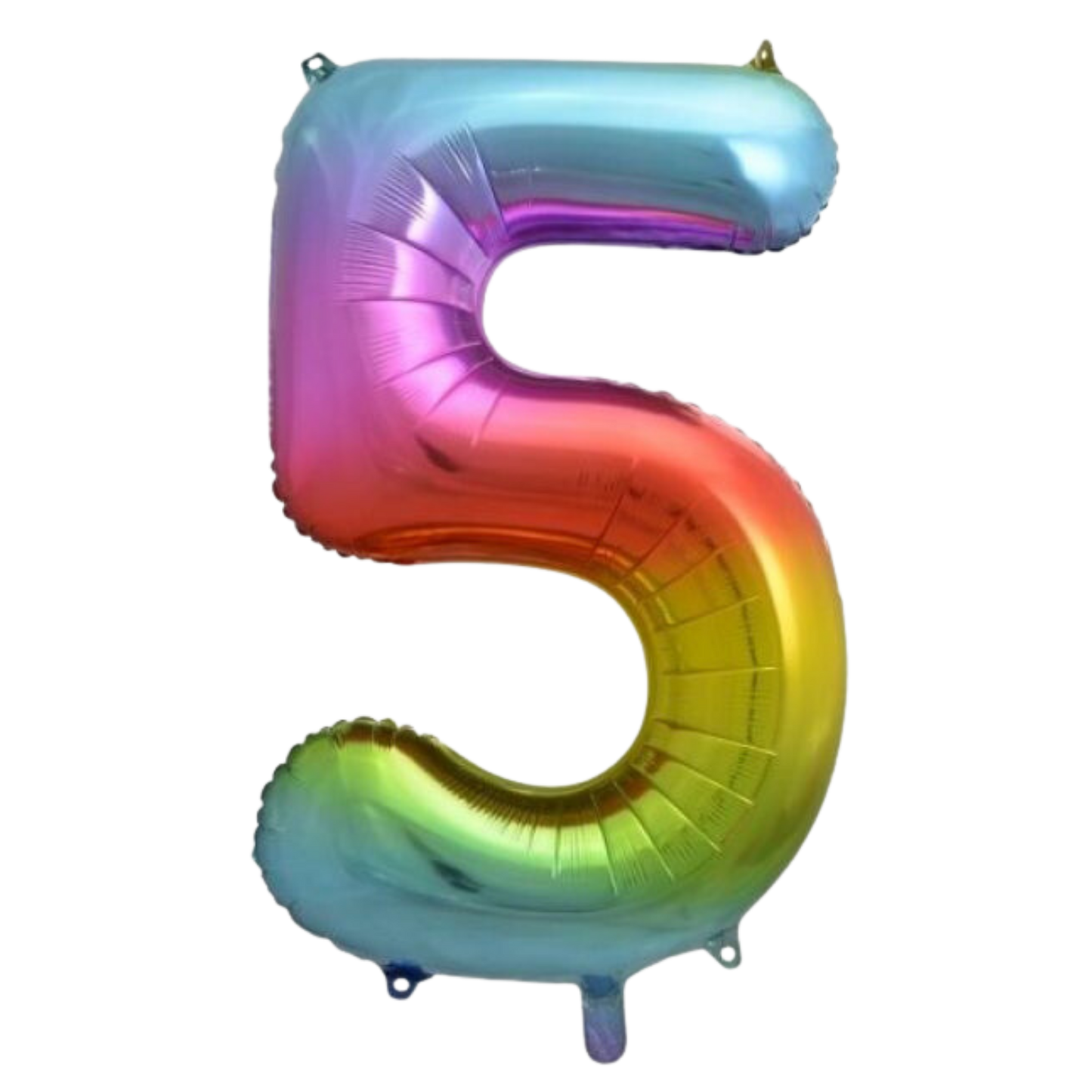 Large Foil Number - Rainbow