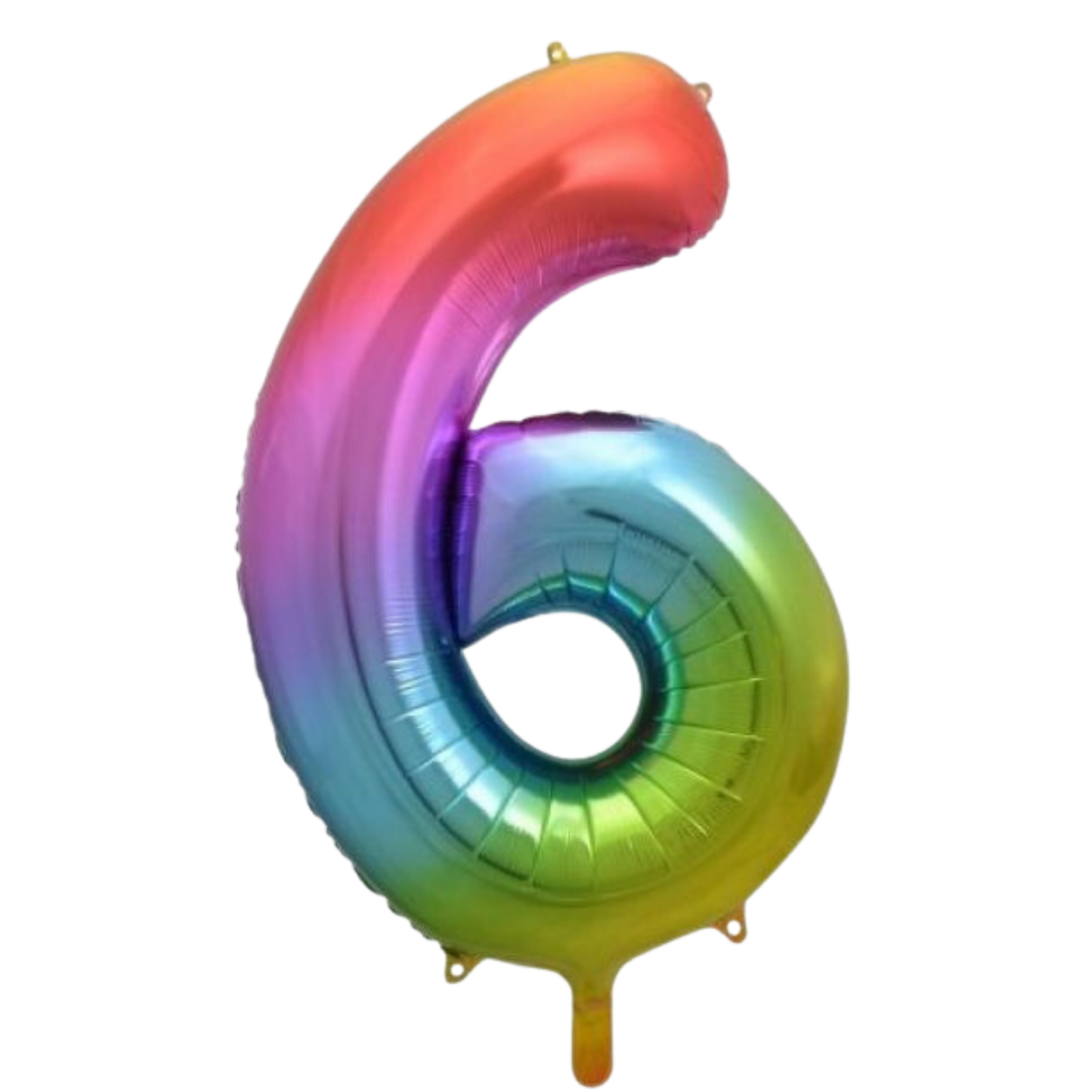Large Foil Number - Rainbow