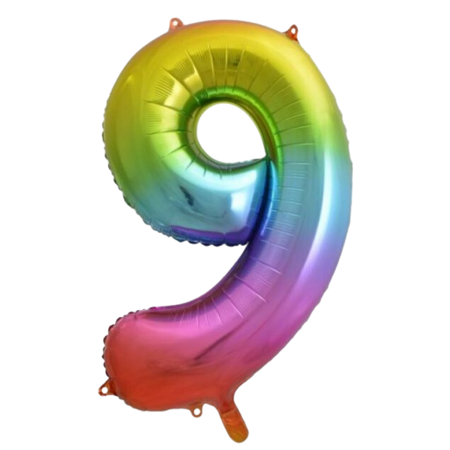 Large Foil Number - Rainbow