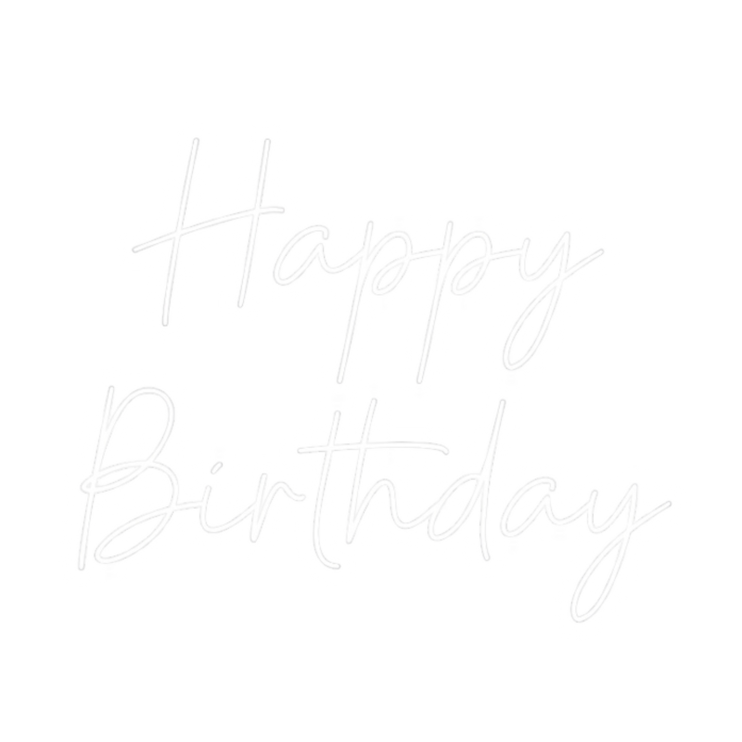 Happy Birthday Neon Sign