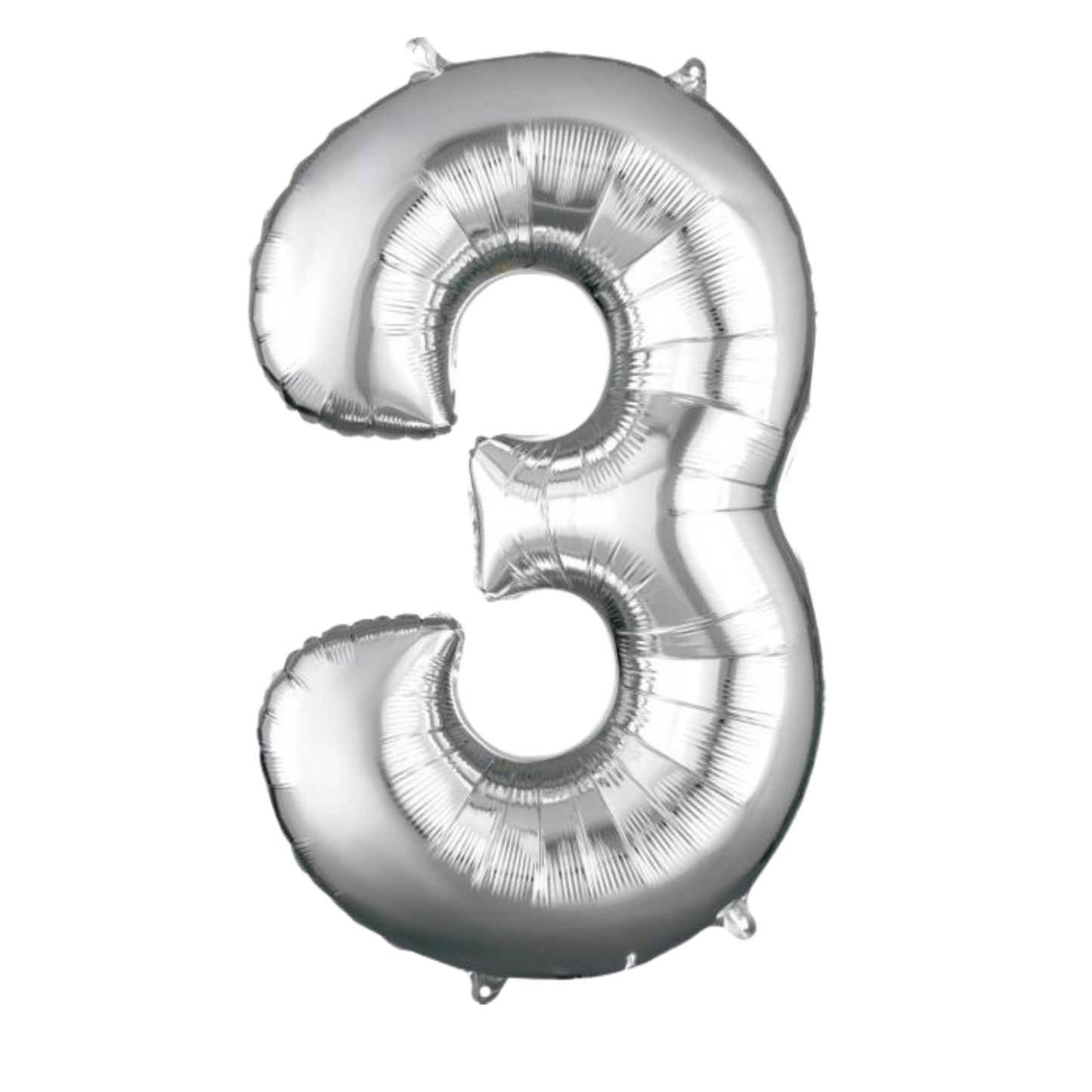 Large Foil Number - Silver