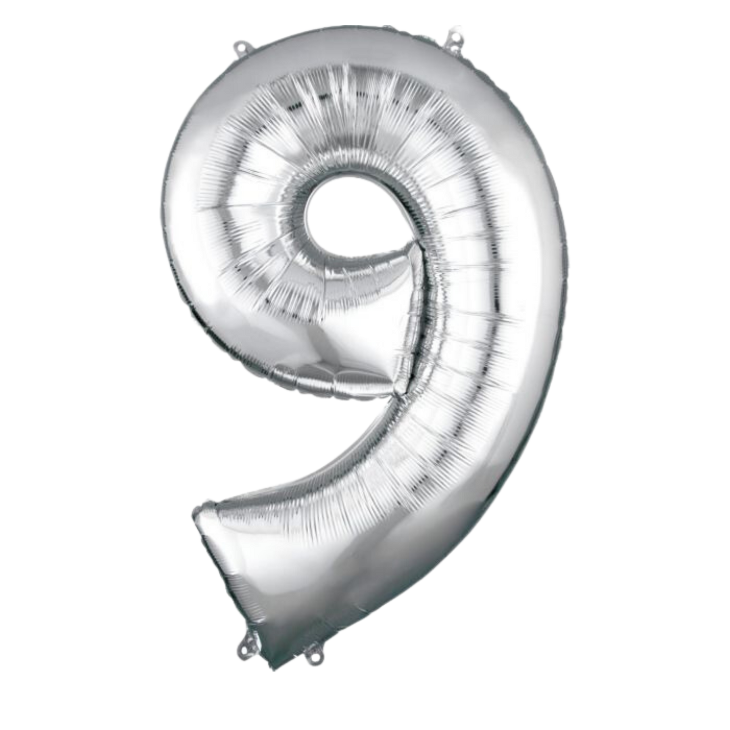 Large Foil Number - Silver