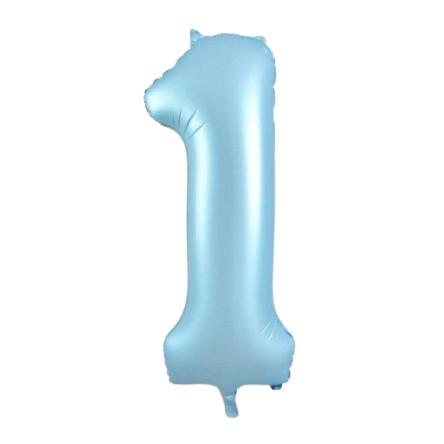 Large Foil Number - Pastel Matte Blue