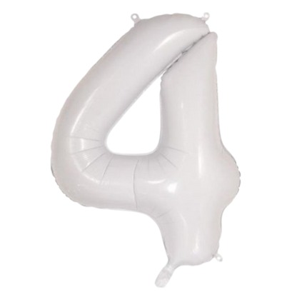 Large Foil Number - White