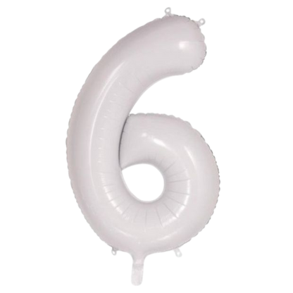 Large Foil Number - White