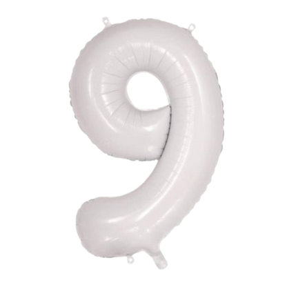 Large Foil Number - White