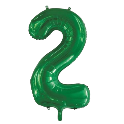 Large Foil Number - Green