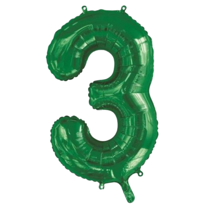 Large Foil Number - Green