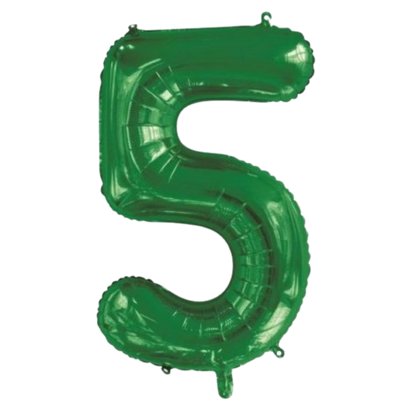 Large Foil Number - Green