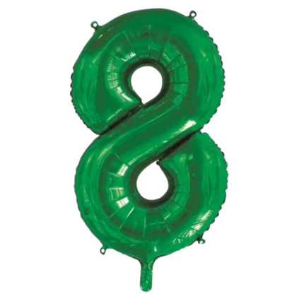 Large Foil Number - Green