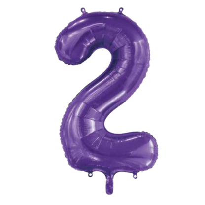 Large Foil Number - Purple