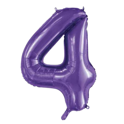 Large Foil Number - Purple