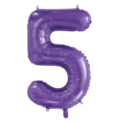 Large Foil Number - Purple