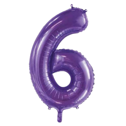 Large Foil Number - Purple