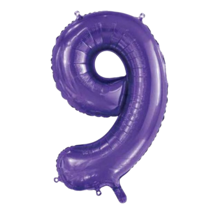 Large Foil Number - Purple