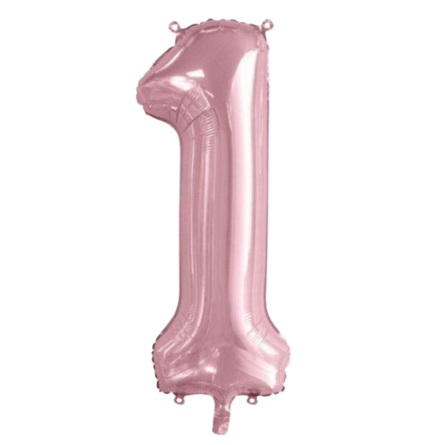 Large Foil Number - Light Pink