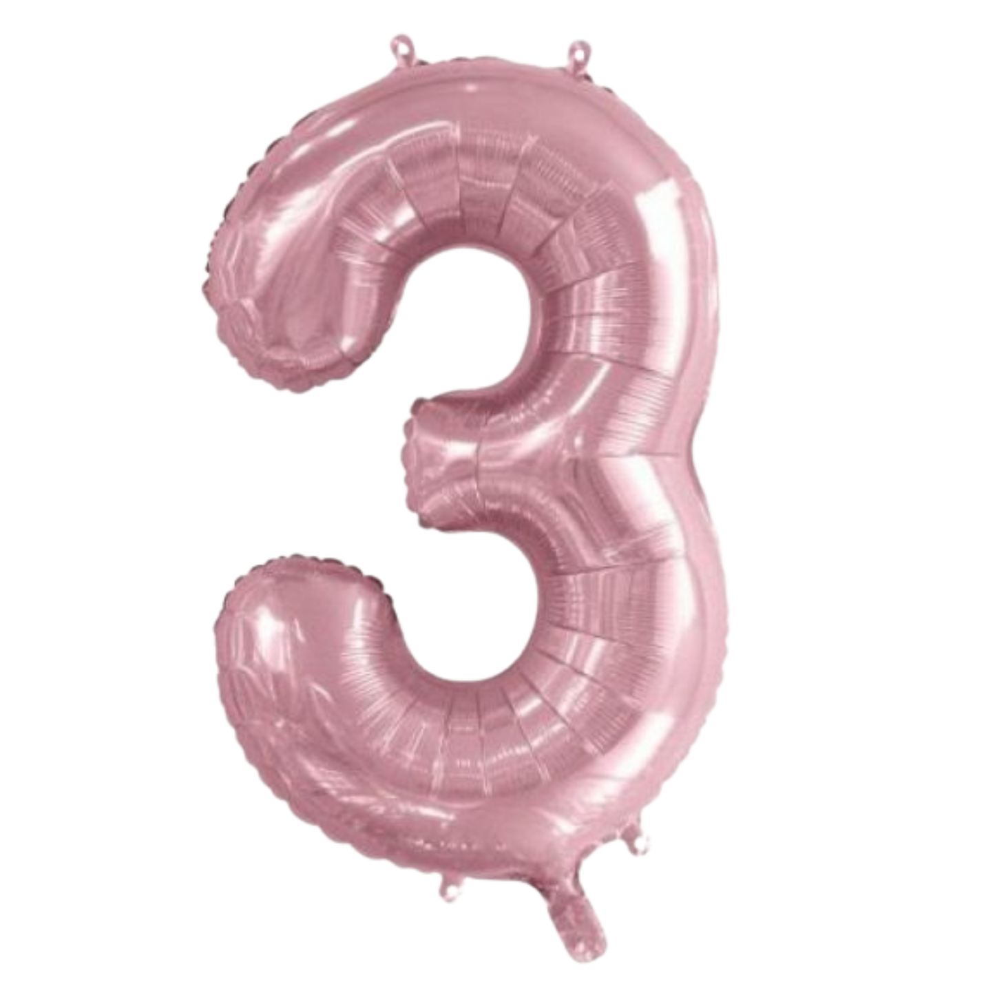 Large Foil Number - Light Pink