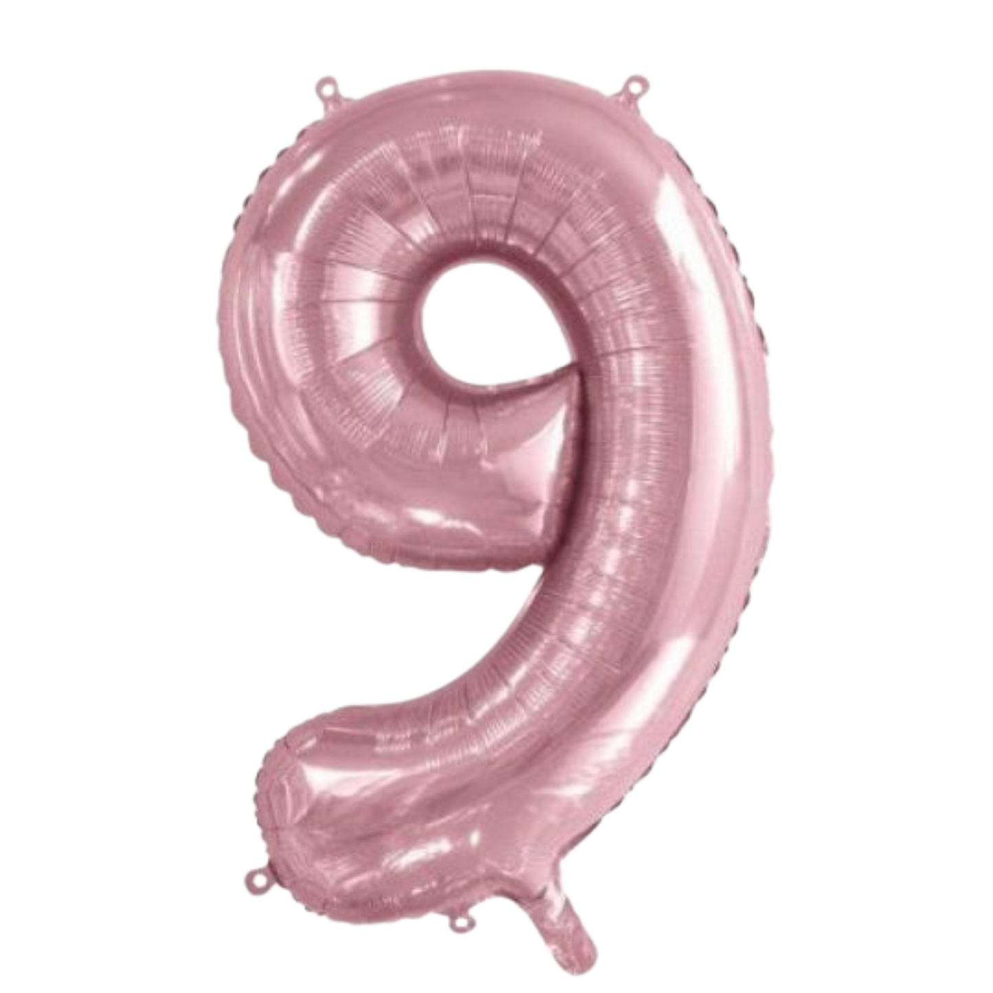 Large Foil Number - Light Pink