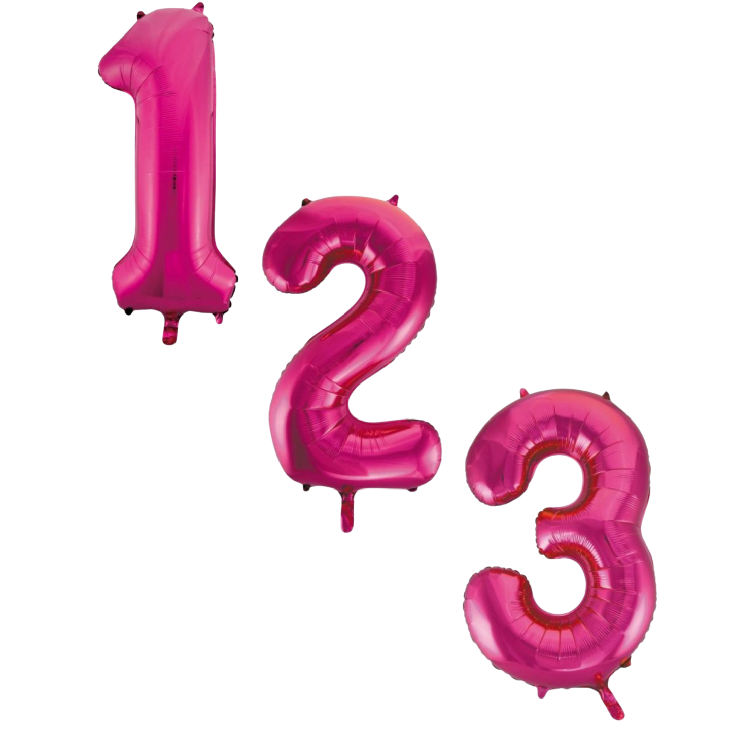 Large Foil Number - Hot Pink