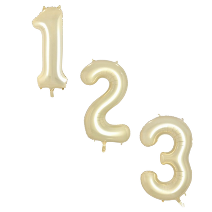 Large Foil Number - Luxe Gold