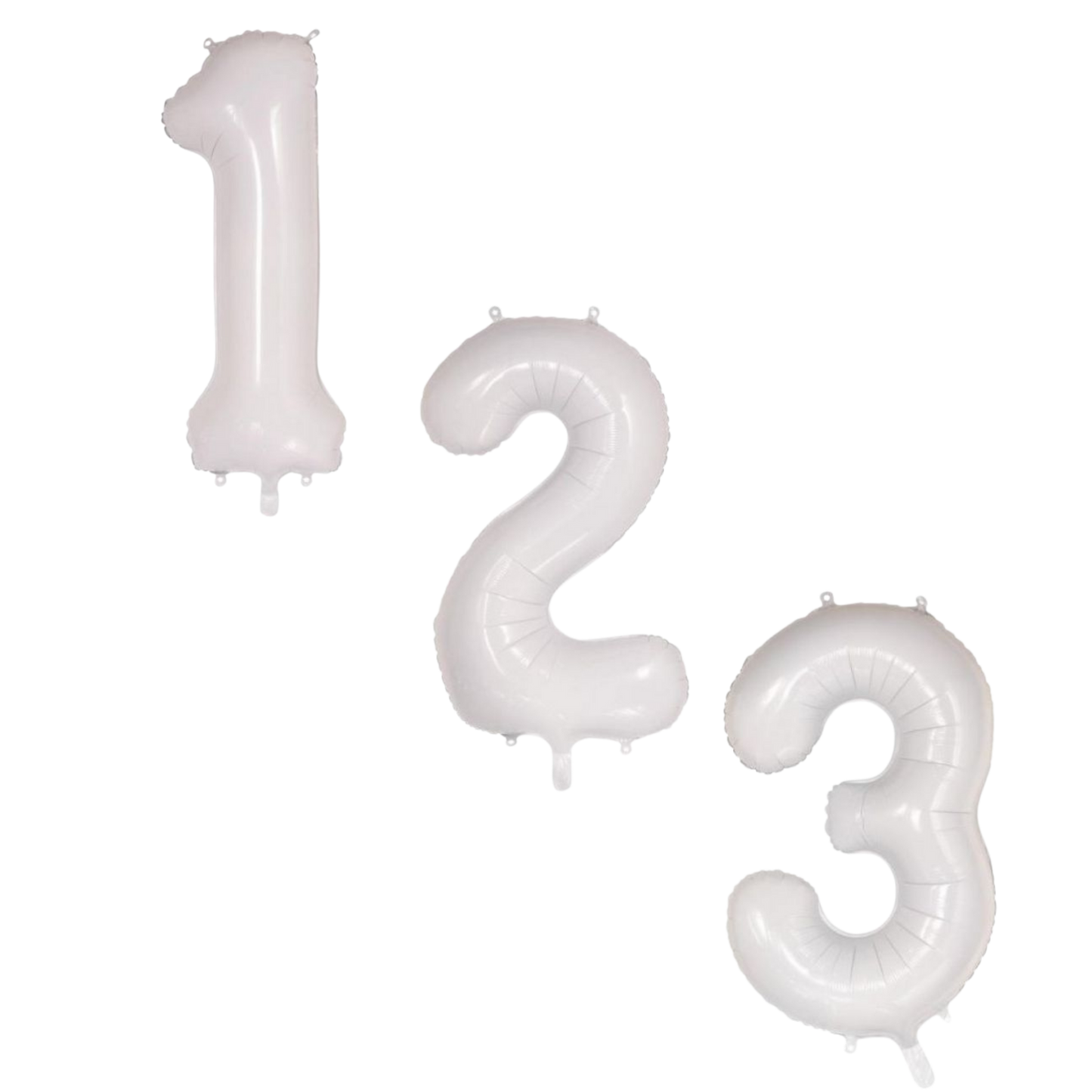 Large Foil Number - White