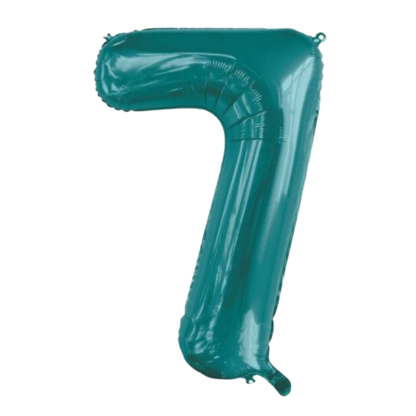 Large Foil Number - Teal