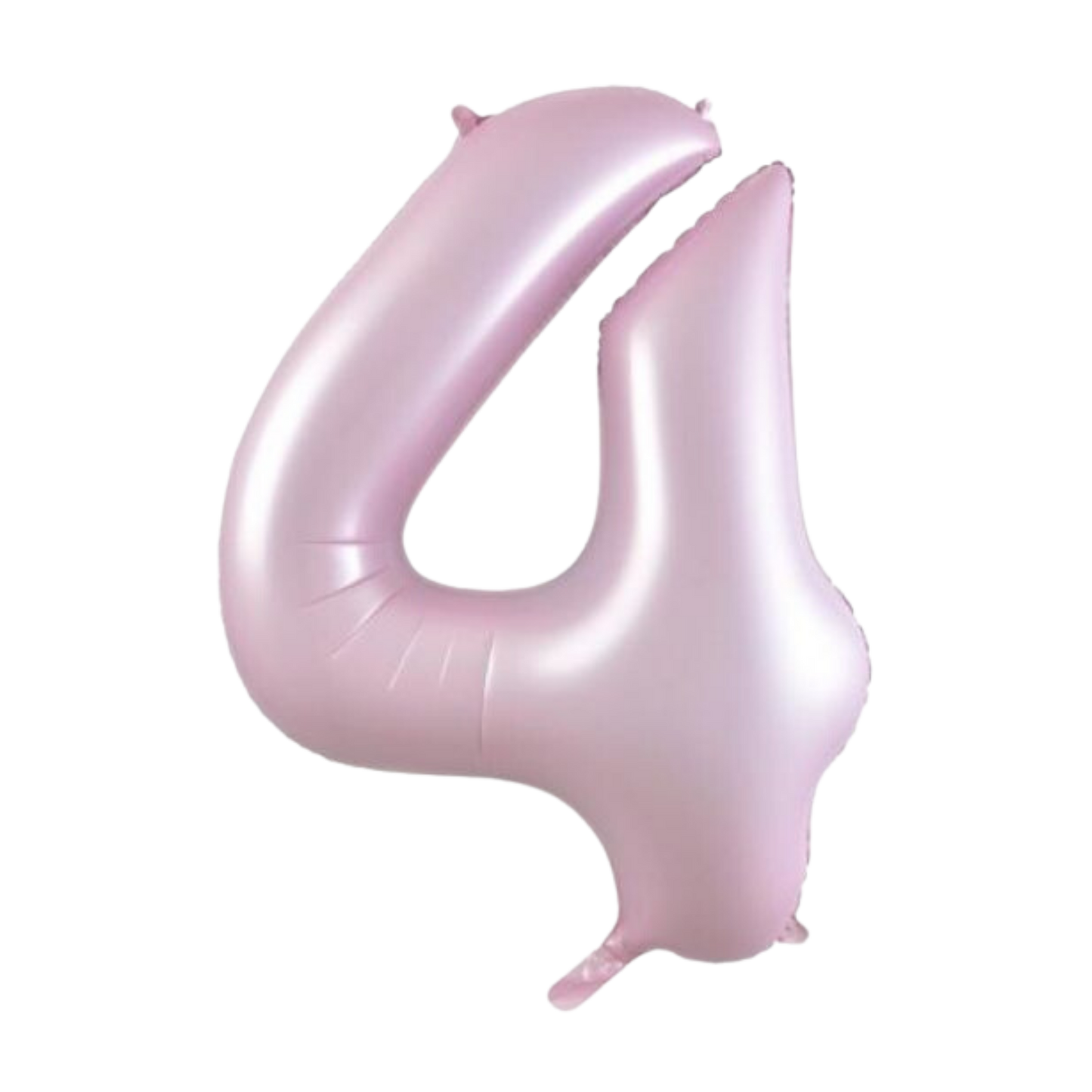 Large Foil Number - Pastel Matte Pink