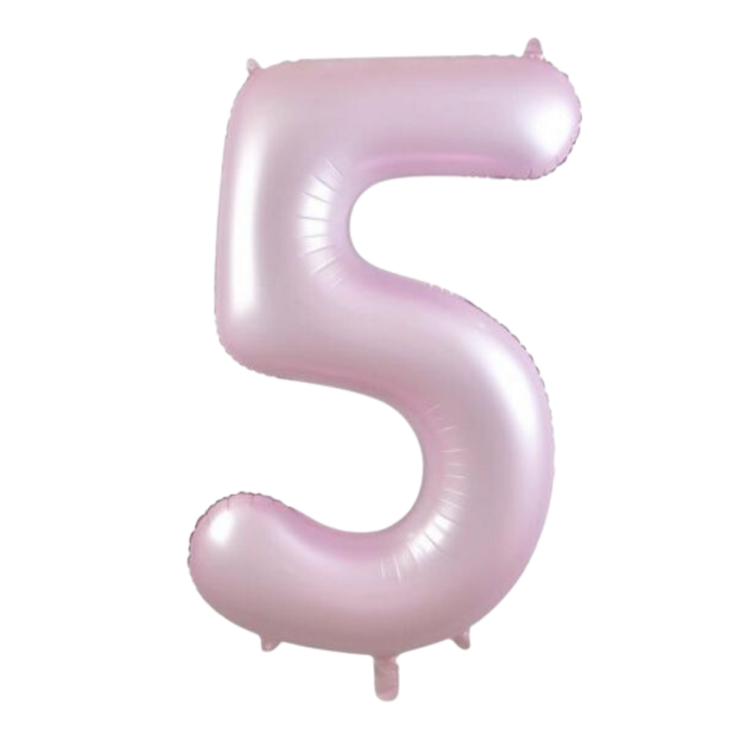 Large Foil Number - Pastel Matte Pink