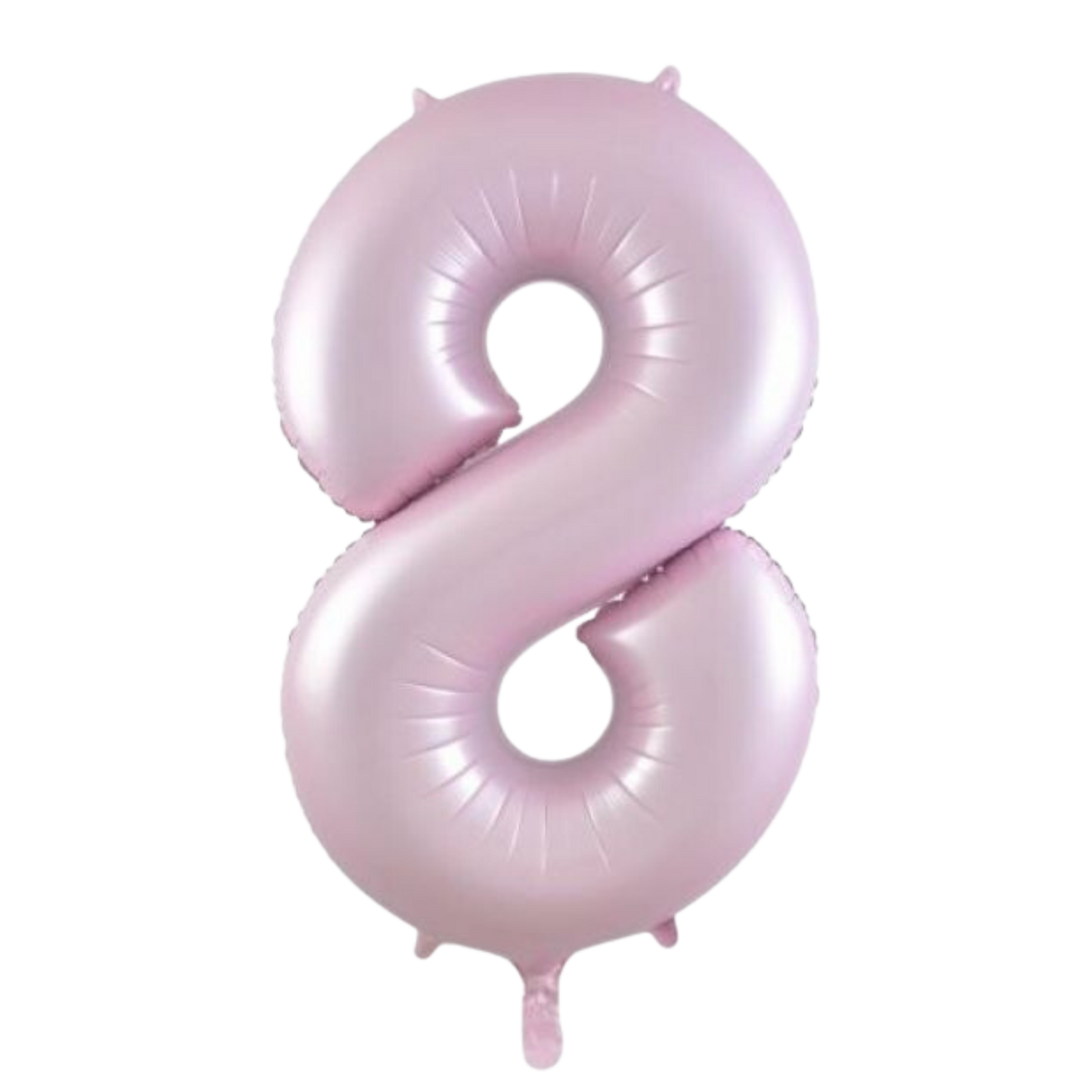 Large Foil Number - Pastel Matte Pink