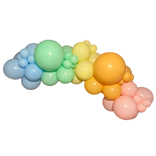 Pastel Rainbow Balloon Garland
